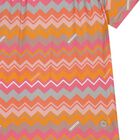 Girls Pink & Orange Zig Zag Dress, 1, hi-res