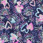 Girls Navy Blue Sequin Zip-Up Top, 1, hi-res