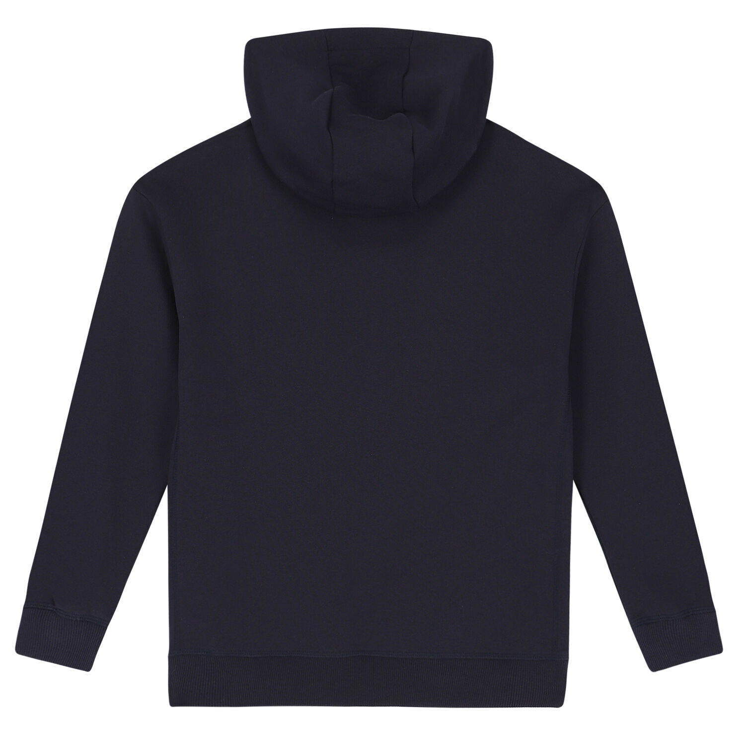 Boys Navy Logo Hooded Top, 1, hi-res