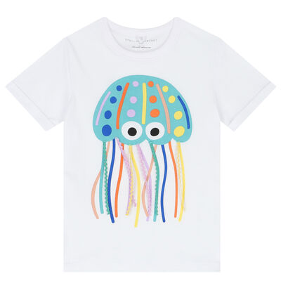 Girls White Jellyfish T-Shirt