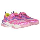 Girls Iridescent Pink Trainers, 1, hi-res