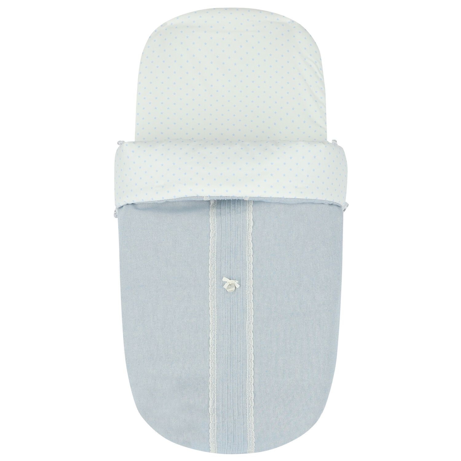 مدس عربة أطفال مزين النجوم باللون الأزرق والأبيض , 2, hi-res image number null