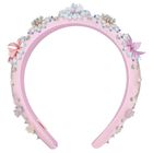 Girls Purple Embellished Headband, 1, hi-res