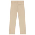 Boys Beige Logo Joggers, 1, hi-res