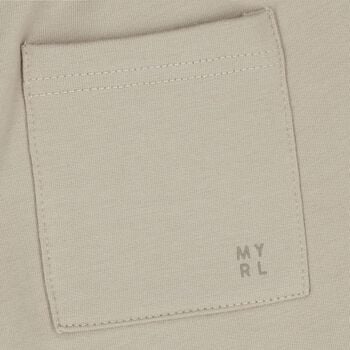 Boys Beige Logo Shorts