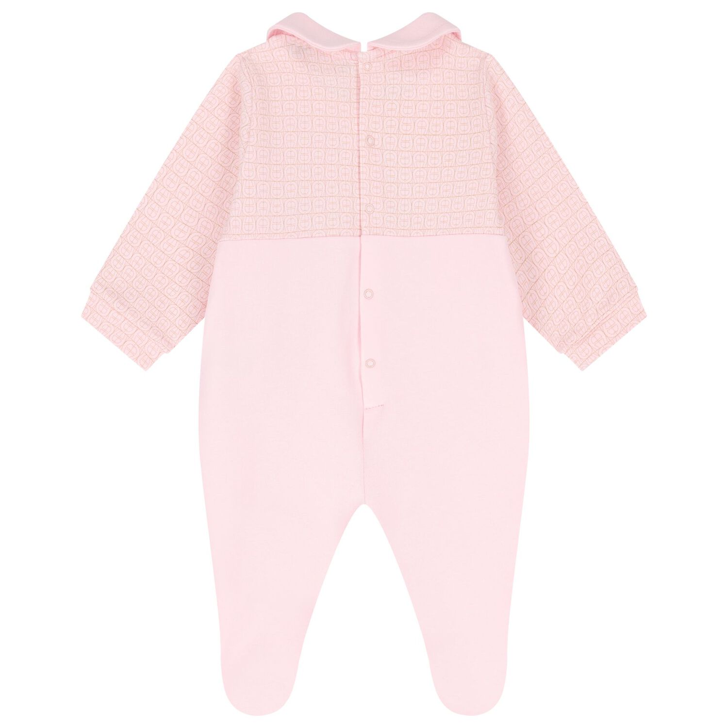 Baby Girls Pink & Gold Logo Babygrow, 3, hi-res