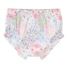 Baby Girls Pink Floral Shirred Dress Set, 1, hi-res