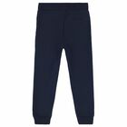 Younger Girls Navy Blue Joggers, 1, hi-res