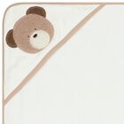 منشفة بطبعة تيدي باللون العاجي والبيج, 1, hi-res