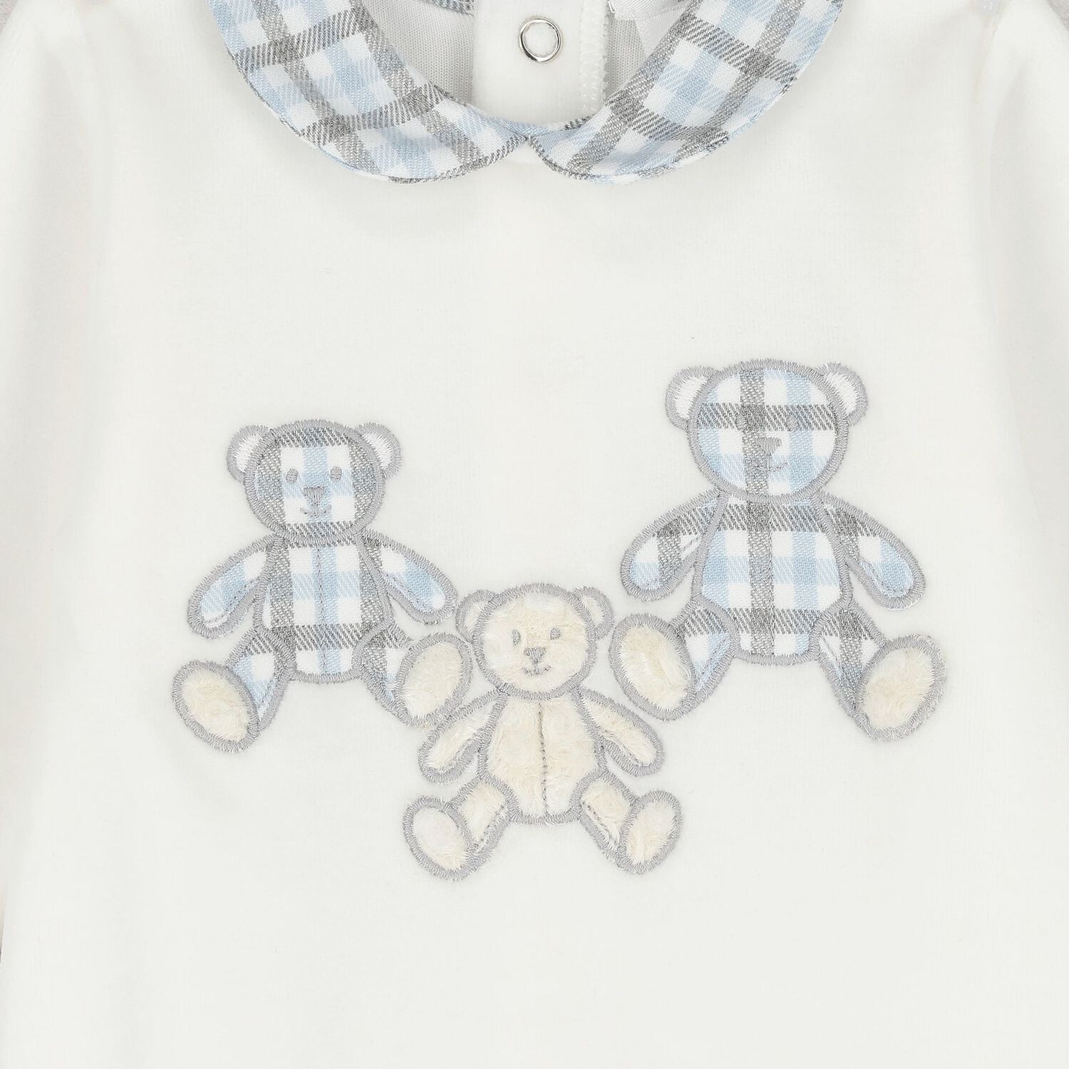 Baby Boys Ivory Teddy Bear Babygrow, 1, hi-res