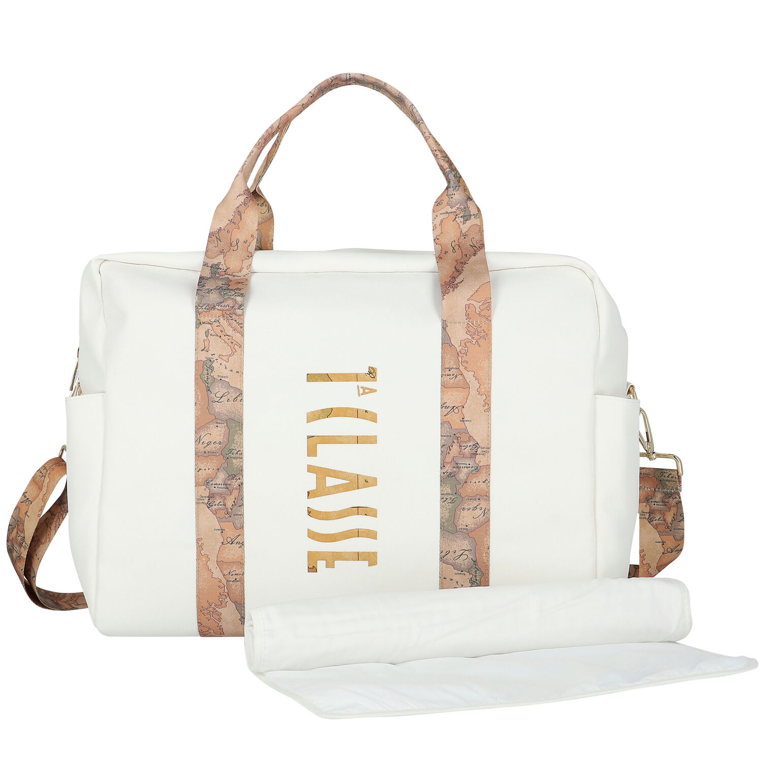 حقيبة أطفال بالشعار باللون البيج والعاجي للأطفال  , 2, hi-res