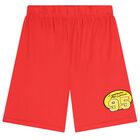 Boys Navy Blue & Red Cars Shorts Set, 1, hi-res