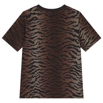 Girls Black & Brown Logo T-Shirt