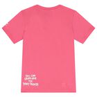 Girls Pink Trefoil Logo T-Shirt, 1, hi-res