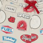 شورت أولاد بالشعار باللون البيج, 1, hi-res