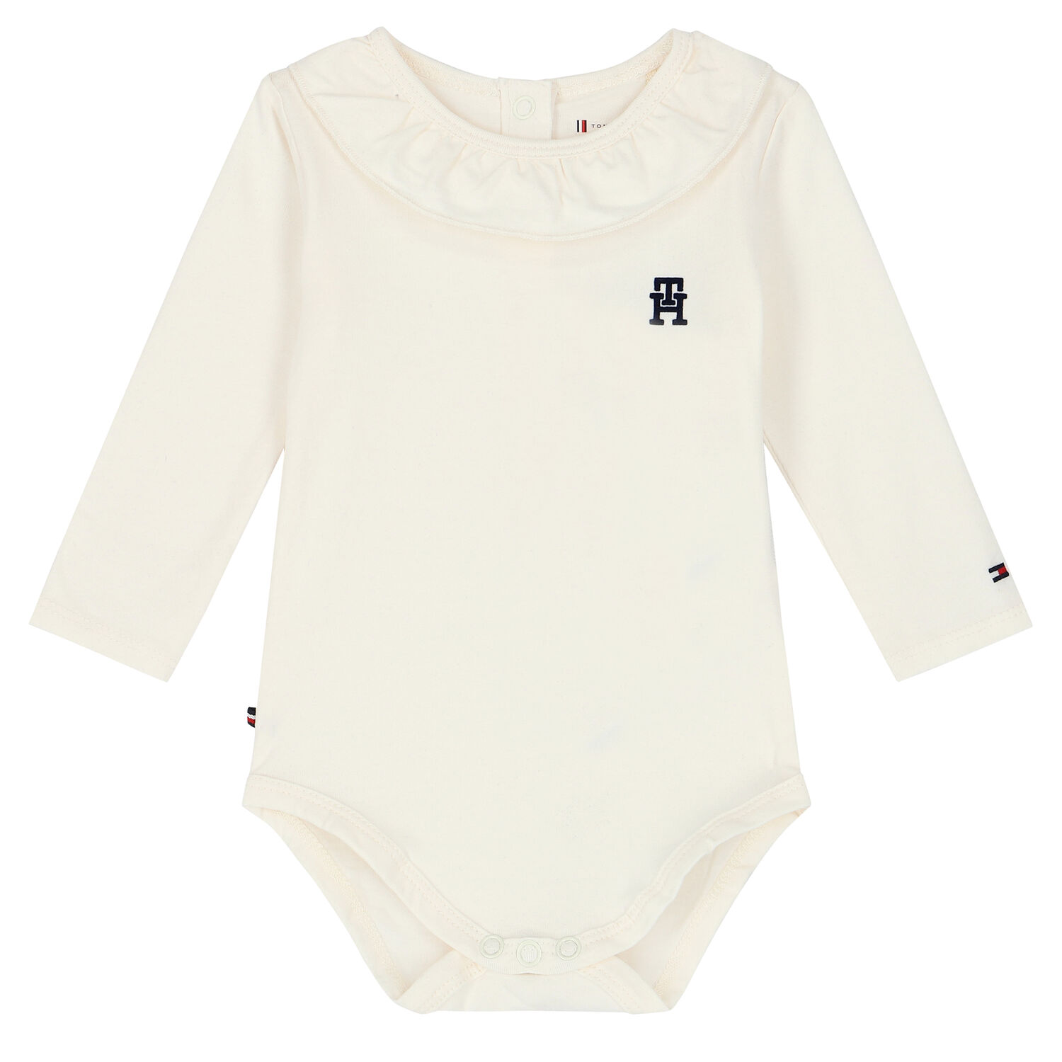 Navy & Ivory Logo Bodysuit (2-Pack), 1, hi-res