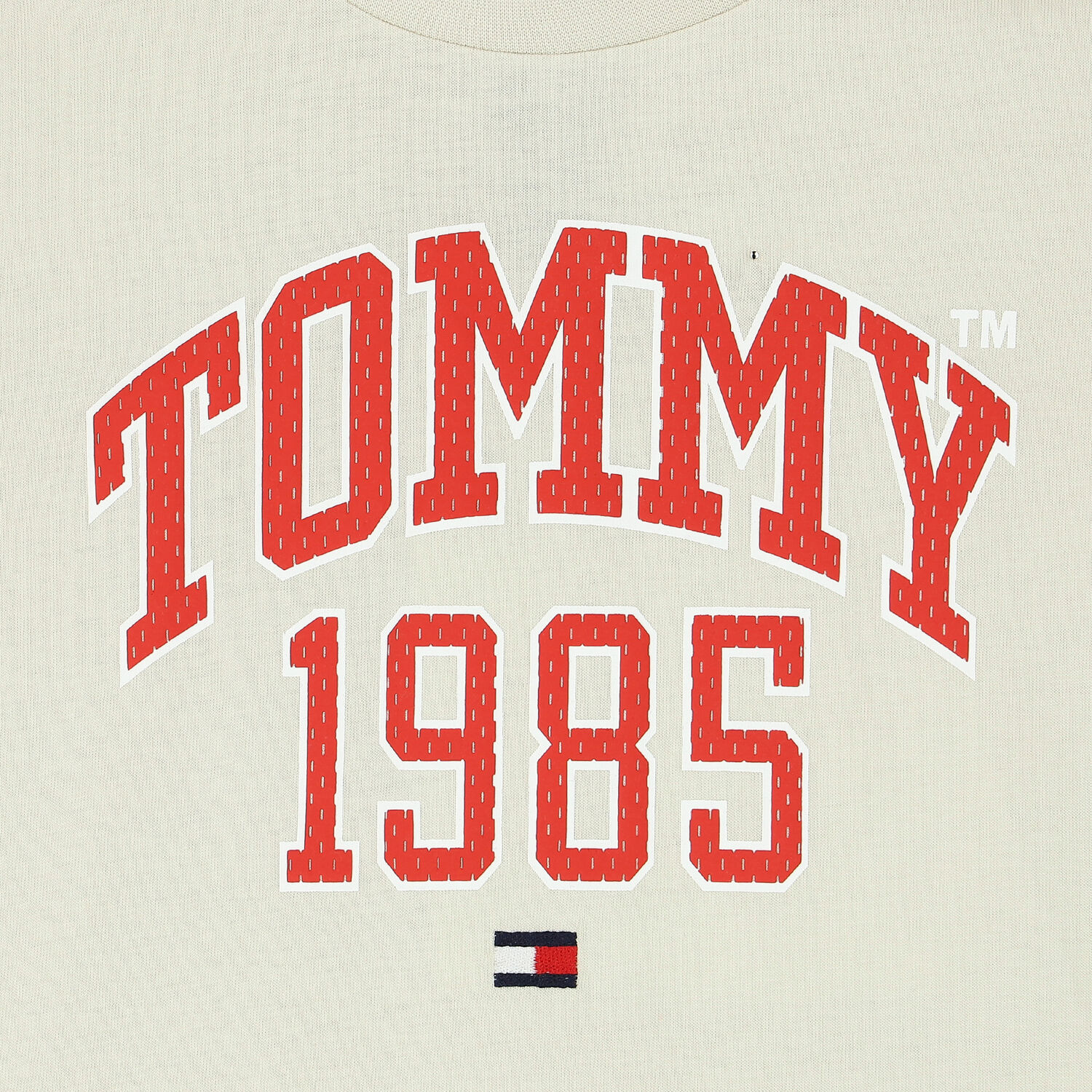 تيشيرت بالشعار باللون البيج للاولاد, 1, hi-res