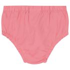 طقم فستان  باللون الوردى للبنات  , 1, hi-res