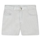Girls Silver Logo Shorts, 1, hi-res