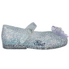 Younger Girls Blue Elsa Jelly Shoes, 1, hi-res