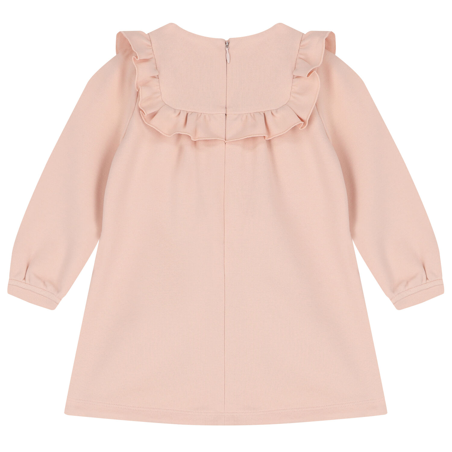 فستان بنات بالشعار باللون الوردى, 1, hi-res