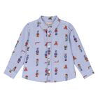 Boys Blue Logo Teddy Bear Shirt, 1, hi-res