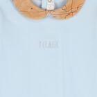 طقم هدايا ملابس أطفال للأولاد بطبعة خريطة جغرافية باللونين الأزرق والبيج, 1, hi-res