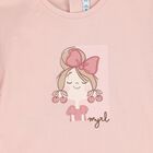 طقم شورت للبنات باللون  الوردى و الاصفر , 1, hi-res