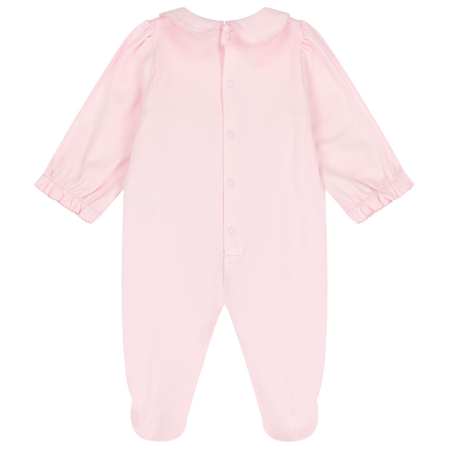 Baby Girls Pink Logo Babygrow, 2, hi-res