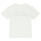 White Cotton Logo T-Shirt, 1, hi-res