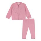 Baby Girls Pink Heart Leggings Set, 1, hi-res