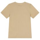 Boys Beige Logo T-Shirt, 2, hi-res