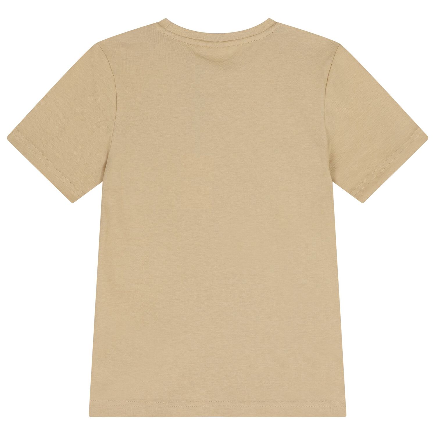 Boys Beige Logo T-Shirt, 2, hi-res