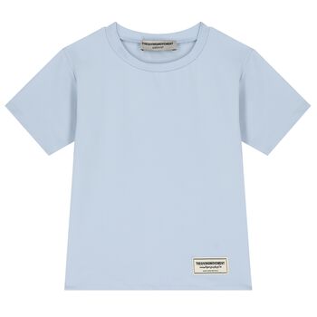 Light Blue Regular Fit Softskin Logo T-shirt