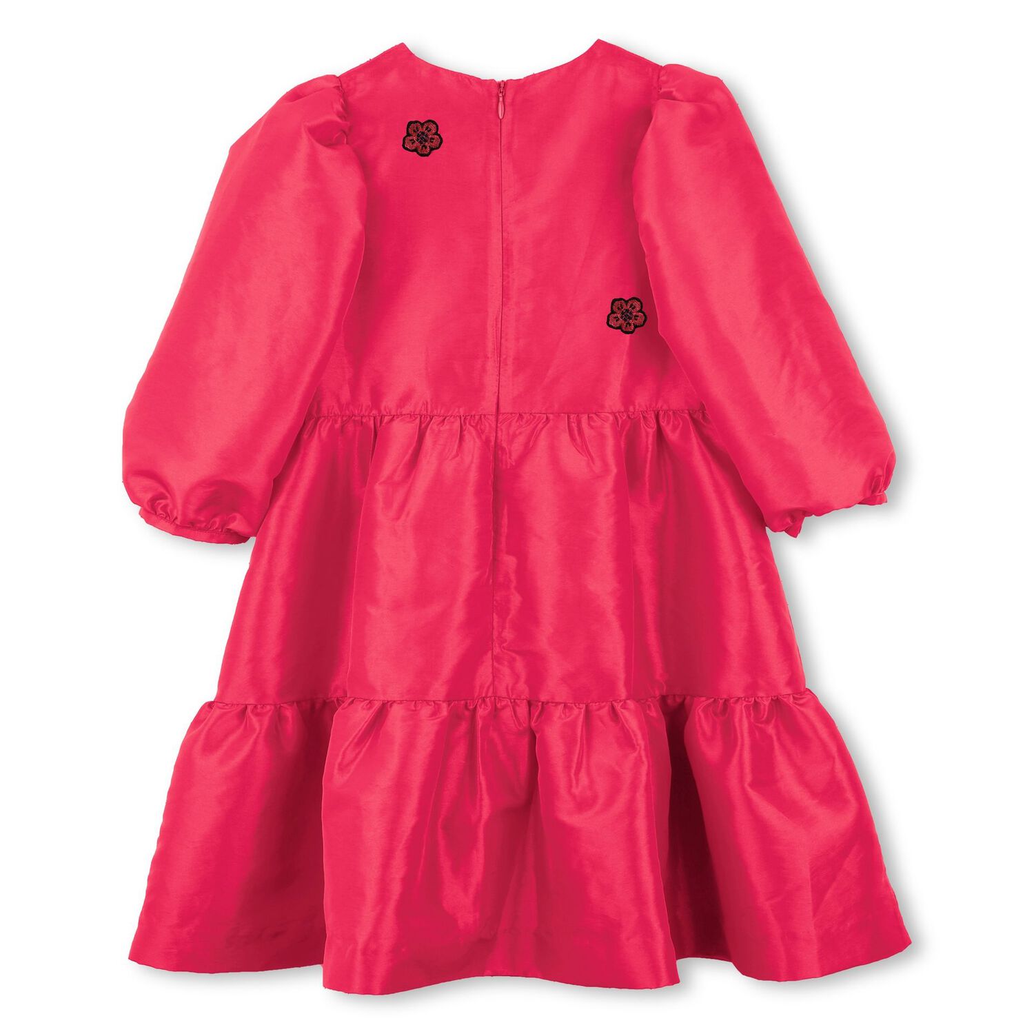 فستان زهري متعدد الطبقات للبنات, 1, hi-res image number null