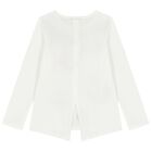 Girls Ivory Floral Long Sleeve Top, 1, hi-res