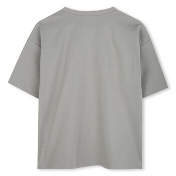 Boys Grey Logo T-Shirt