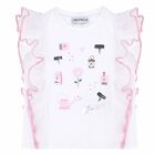 Girls White & Pink Top, 1, hi-res