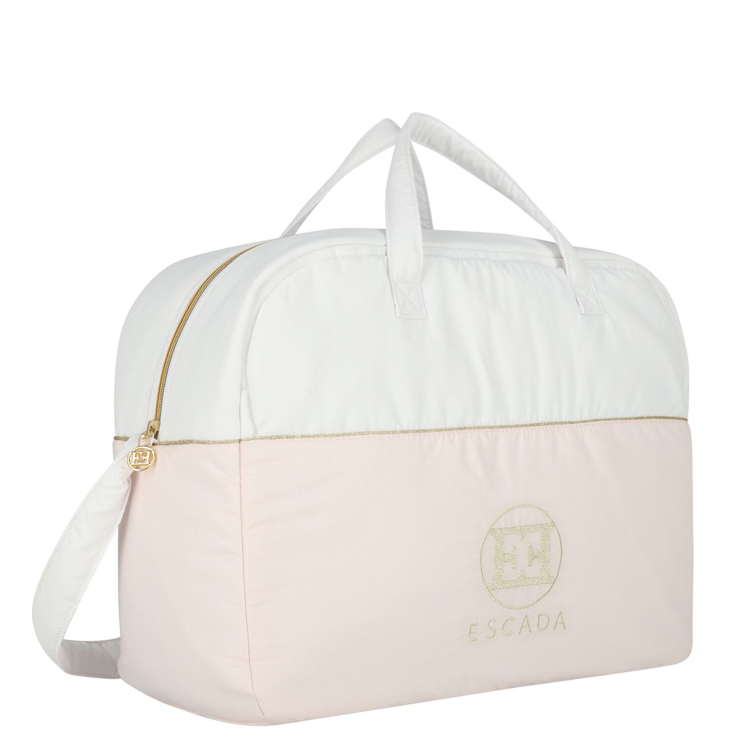 White & Pink Logo Baby Changing Bag, 2, hi-res