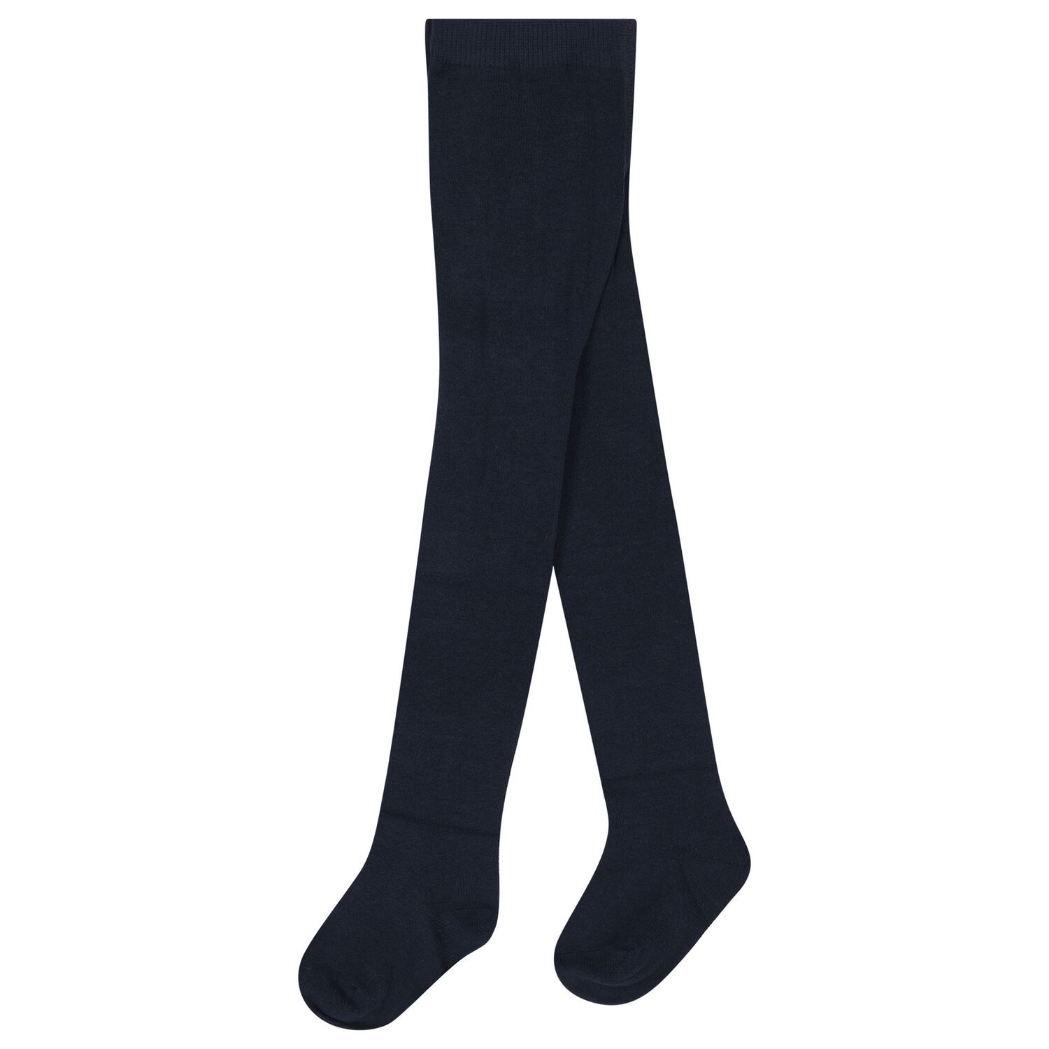Younger Girls Navy Blue Tights, 5, hi-res
