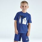 Boys Navy Blue Logo T-Shirt, 1, hi-res