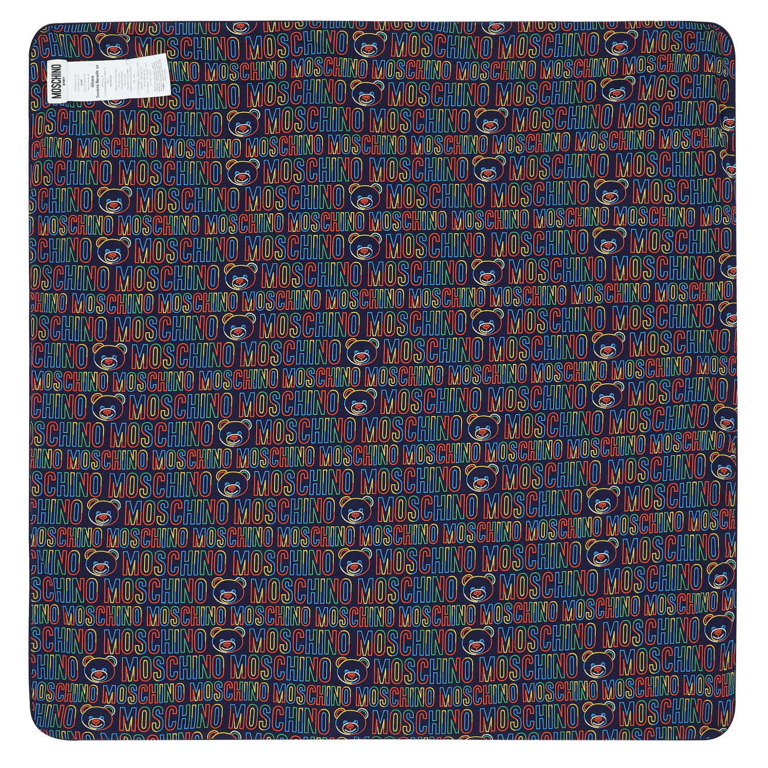 بطانية بالشعار بطبعة تيدي باللون الكحلي, 1, hi-res