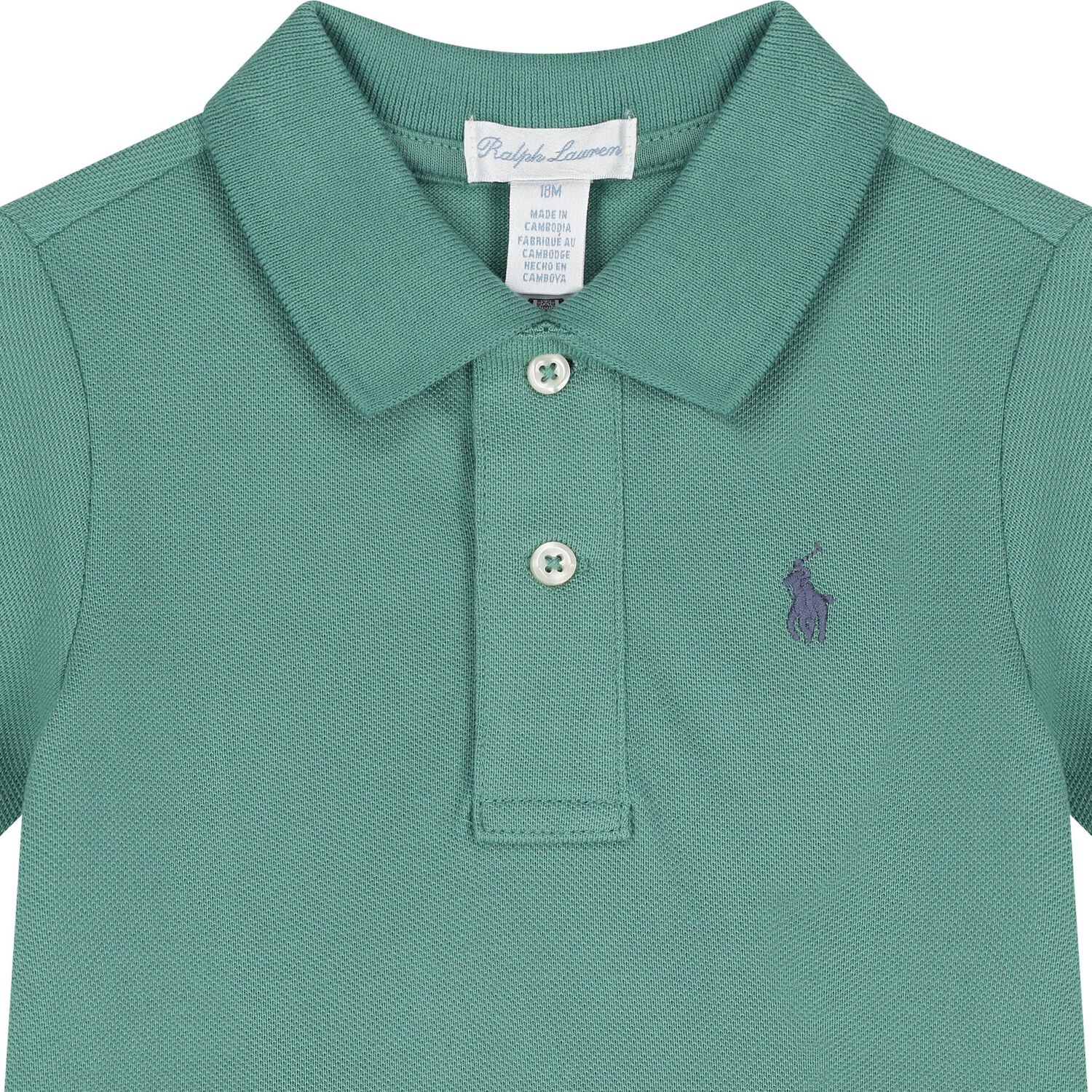 Baby Boys Green & Blue Logo Shorts Set, 1, hi-res