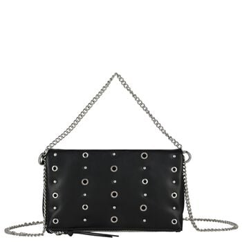 Girls Black & Silver Studded Bag