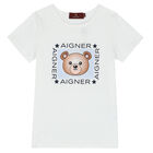 بيجاما بشعار تيدي باللون الأبيض والأزرق للأولاد, 1, hi-res