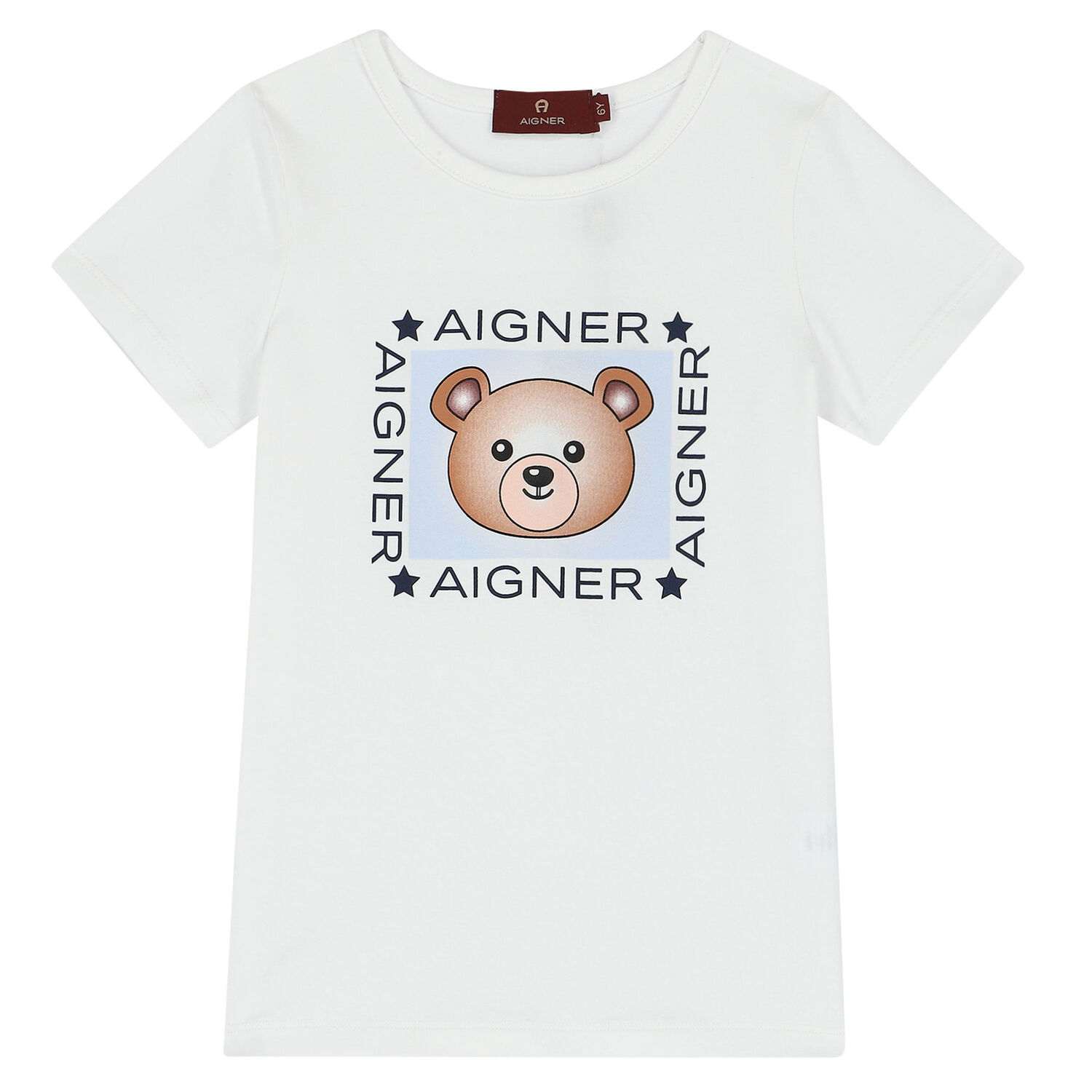 بيجاما بشعار تيدي باللون الأبيض والأزرق للأولاد, 1, hi-res