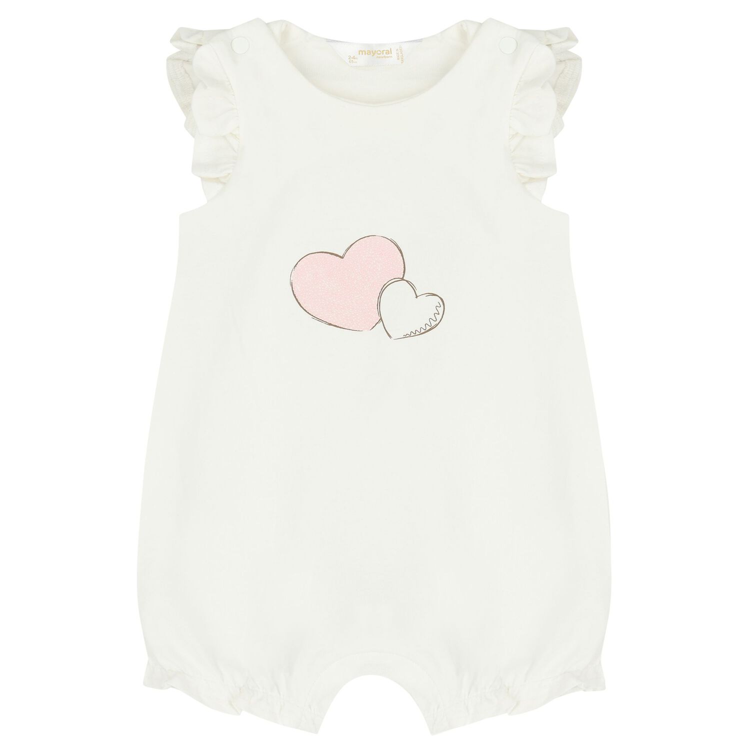 طقم رومبير بنات باللون الوردي والأبيض (3 قطع), 1, hi-res