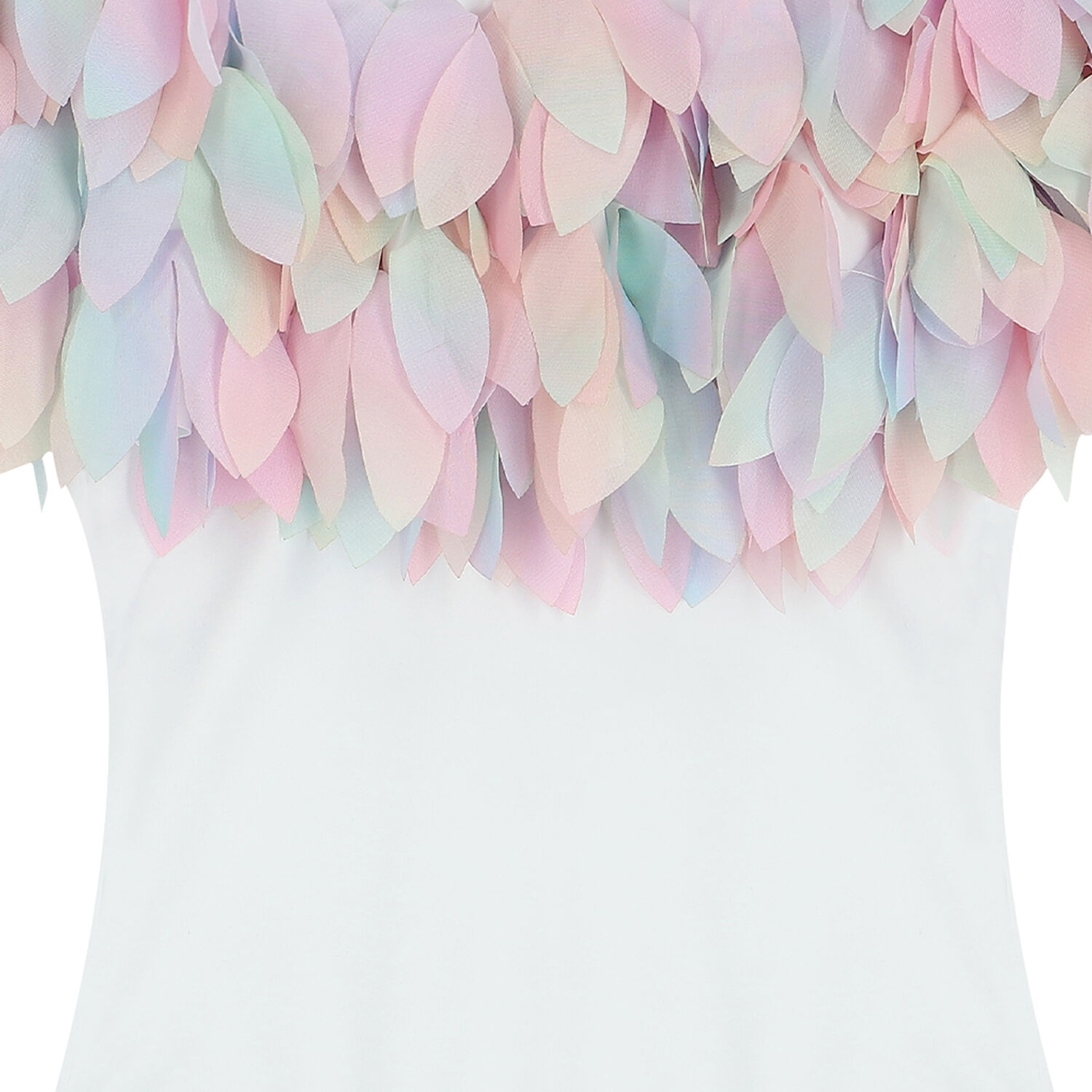 مايوه بالوان قوس قزح واللون الابيض, 1, hi-res