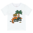 Younger Boys White Gecko T-Shirt, 1, hi-res
