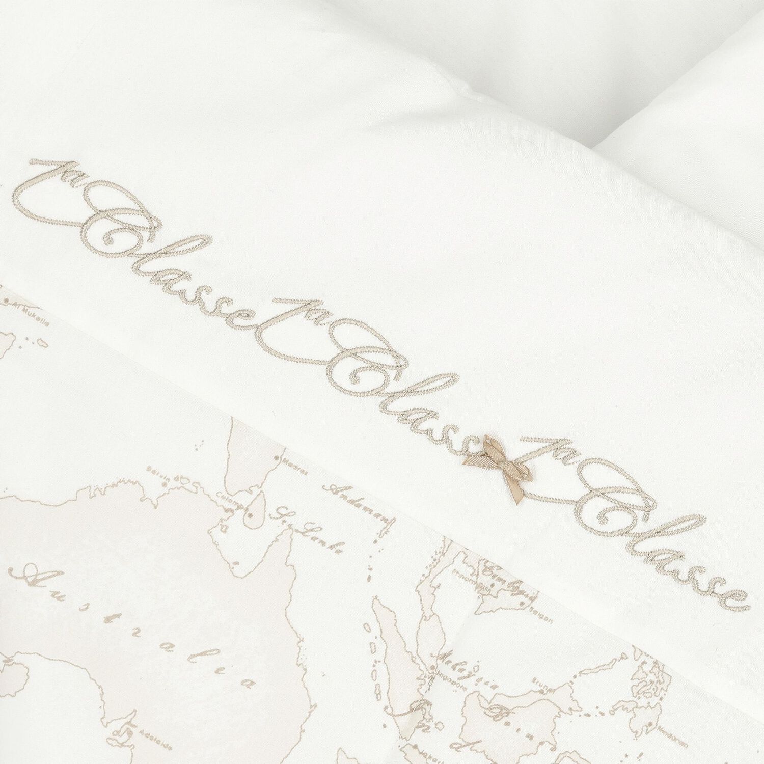 Ivory & Beige Geo Map Baby Blanket, 1, hi-res image number null